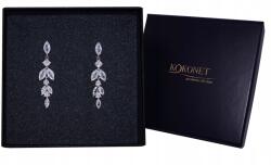 Kokonet Ezüst fülbevaló a Menyasszonynak lógó finom látható boho glam (8-0579)
