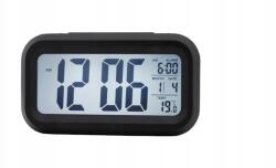 Rozz Ébresztőóra New Look óra hőmérő szundi digitális cs (oct_Budzik_szary_gabA)