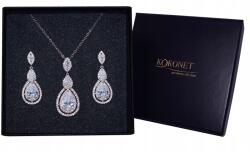 Kokonet Elegáns ezüst esküvői ékszer szett (Komplet zestaw srebrnej biżuterii ślubnej)