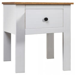 vidaXL Noptieră, alb, 46 x 40 x 57 cm, lemn de pin, gama Panama (282693) - izocor