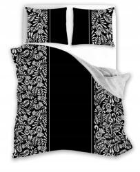 Faro Ágynemű garnitúra 140X200+70X90 100% pamut fekete mintás (019)
