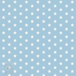 Pamutvászon Petit stars light blue