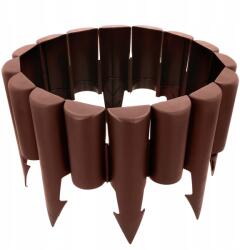 Primpol Border Kerti Paliszád Magas Peremű Border Bronz 2, 5 méter Gyep Kerítés (4411)