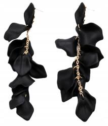 Kokonet Fülbevaló Fekete Hosszú lógó levelek Arany Boho (3-0296)