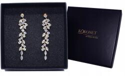 Kokonet Hosszú, arany színű, lógós, esküvői Fülbevaló levelekkel Floral (KOLCZYKI długie ślubne gold listki FLORAL)