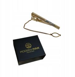 Nyakkendőcsipesz Elegáns Hajtű Ajándékdobozzal Neki (KLIPS DO KRAWATU ELEGANCKA SPINKA Z PUDEŁKIEM)