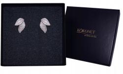 Kokonet Esküvői elegáns szárnyas fülbevaló Ezüst swarovski strasszokkal díszítve (Kolczyki skrzydła eleganckie ślubne Srebrne)