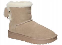 American Club American CY181 Bélelt Hótaposó Bakancs Téli Bőr Női Bakancs 37-ES (CY181)