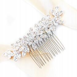 Kokonet Glam stílusú hajfésű esküvőre, menyegzőre, nagyon Csillogó, oldalsó feltűzéshez (4-0200)