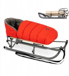 Kunert Összecsukható Fém Szánkó Space Hálózsák kerekekkel Piros hagyományos Kunert (Space)