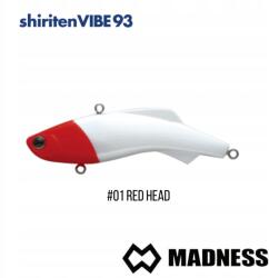 Madness Wobler Madness Shiriten VIBE93 #01 Red Head (93mm; 28g) (4518184011010)