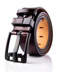  Barna klasszikus öv férfi bőr farmer divatos ajándék neki (22)