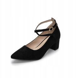  Plilima Női Magassarkú Cipő Pánttal Fekete 39-es Méret (B0CXDYLXWX)