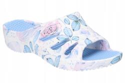 American Club NH100 Divatos Habszivacs Flip-flop Papucs Női Virágos W/b 41 (NH100)