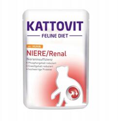 KATTOVIT FelineDiet Niere Renal Csirke Nedves macskaeledel vesevédő 85g