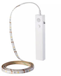 V-TAC Banda Led 2835 2.4w 1m 2700k Senzor Miscare Alimentare Baterii 4xaaa (sku-2573) - artledconcept
