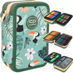 COOLPACK Háromrekeszes Iskolai Tolltartó Tukán Mintás Kislánynak (F067662)