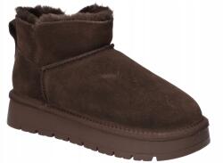 American Club American CY184 Bélelt Hótaposó Bakancs Téli Bőr Női Bakancs 41-ES (CY184)