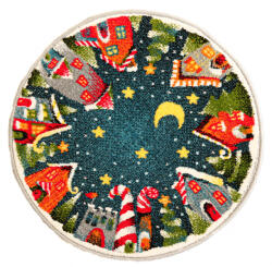 Delta Carpet Covor Kolibri, Rotund, Craciun 11503, 67x67 cm, 2300 gr mp (2211698595992) Covor