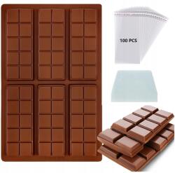  Forma Szilikon Cukorka, Praliné, Jégkrém, Viasz Táblás Csokoládé Készítéséhez Nagy (6931755555863)