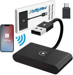  Vezeték Nélküli Autós Lejátszó Adapter Carplay Apple Iphone iOS Usb-c Kábel Helyett (BEZPRZEWODOWY ADAPTER CARPLAY XSTORM WIFI BT)
