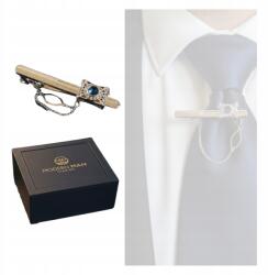 Nyakkendőcsipesz Ezüst Elegáns Ajándék Doboz Neki Mikulás (spinka do mankietów)