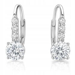 925 ezüst fülbevaló cirkóniákkal ang csattal elegáns ajándék dobozban