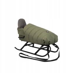 Kunert Fém hagyományos szánkó Kunert Flo Khaki hálózsákkal (Flo i S)