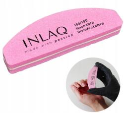 INLAQ Kétoldalas polírozó Buffer mini félhold csónak Medium 100/180 rózsaszín (4013-1)