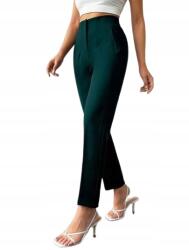 Shein Elegáns Magas Derekú Nadrág Zöld L 1JK