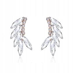 Kokonet Kristály fülbevaló esküvőre kis kristályok elegáns (3-0387)