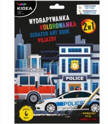 kidea Kaparós sorsjegy és kifestő 2in1 Járművek Kidea pálcika (WKMKA)