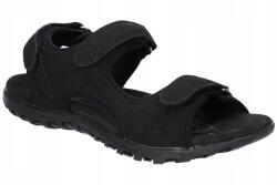 American Club HL162 Divatos Női Szandál Tépőzárral Bőr Talpbetéttel Fekete 39 (HL162)