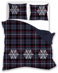 Faro Ágynemű garnitúra 140X200+70X90 pamut fekete kockás (07)