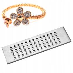 Huzalhúzó Lap Ékszerész Szerszám Huzalhúzó Tábla Fém 0.26-4.1 (ZP21861-02)