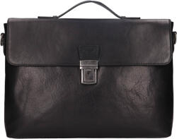 Lagen Servieta bărbătească din piele Lagen Persi - neagra