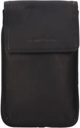 The Chesterfield Brand Geantă crossbody din piele pentru documente de la The Chesterfield Brand Langly - neagră