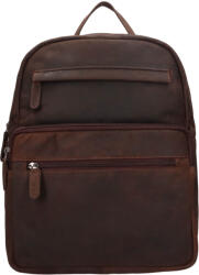 Greenwood Rucsac de dama vintage din piele Greenwood Beate - maro închis
