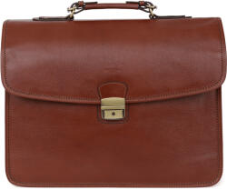 Hexagona Servieta pentru bărbați Hexagona Noah din piele integrală - maro