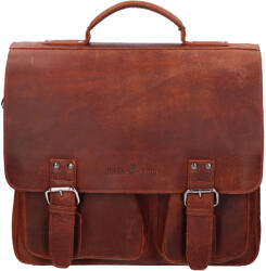 Greenwood Servietă din piele pentru bărbați Greenwood Diones - maro