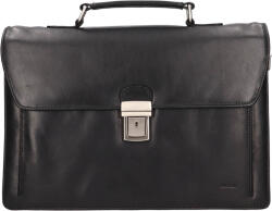 Lagen Servieta bărbătească din piele Lagen Simeo - neagră