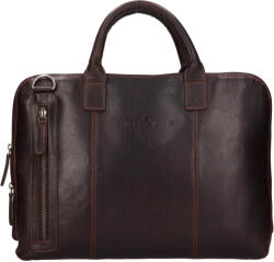 Greenwood Geantă de laptop din piele Greenwood Bern - maro