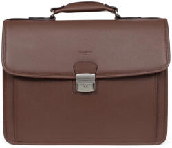 Hexagona Servieta pentru bărbați Hexagona Lord din piele integrală - maro