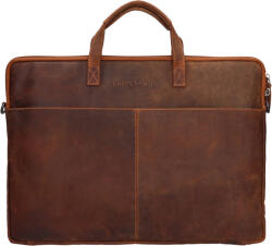 Greenwood Geanta pentru laptop din piele pentru barbati Greenwood Levons - coniac
