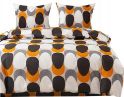 Strefa Spania Ágynemű garnitúra 220x200 ágynemű bézs narancs szürke minták