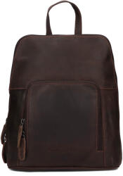 Greenwood Rucsac de dama vintage din piele Greenwood Anites - maro închis