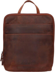 Greenwood Rucsac de dama vintage din piele Greenwood Norra - maro