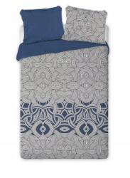 Faro Ágynemű garnitúra 220x200 cm sötétkék virágos 100% pamut szatén (002)