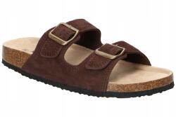 American Club CY155 Eredeti Divatos Női Bőr Flip-flop Papucs Barna 37 (CY155)