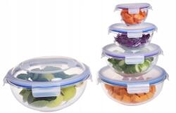 POLIFACH 5x üveg tálak ételtartó fedéllel edzett üveg PF-905 (PF-905)